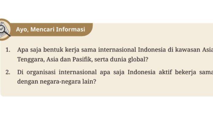 KUNCI JAWABAN - Ayo, Mencari Informasi dalam buku Pendidikan Pancasila untuk SMP/MTs Kelas IX halaman 156 Kurikulum Merdeka.