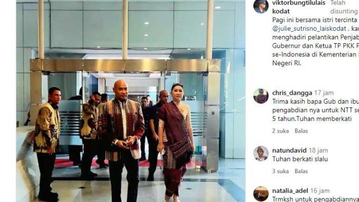 SUASANA - Viral Suasana dan Wajah Viktor Bungtilu Laiskodat Saat Hadiri Pelantikan Penjabat Gubernur NTT