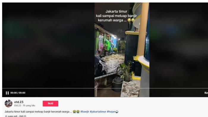 MELUAP - Berita Viral Sungai Meluap Hingga Kawasan Penduduk Di Wilayah Jakarta Timur