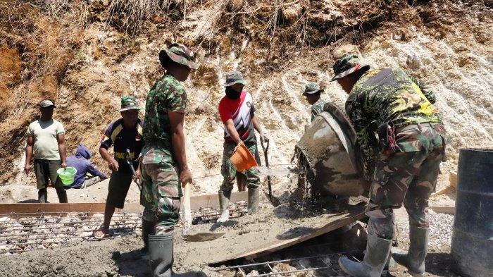 Kegiatan TMMD di wilayah Kabupaten Belu, Provinsi NTT