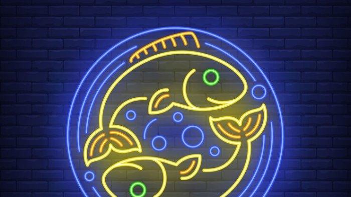 Ilustrasi Zodiak Pisces.