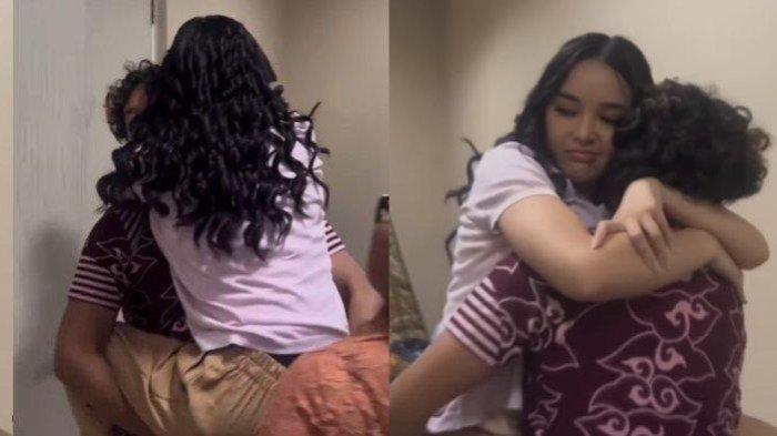Amanda Manopo digendong asisten pribadinya.