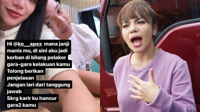 Dinar Candy marah setelah tahu latarbelakang pacar barunya Ko Apex yang ternyata pria beristri dan disebut sebagai buaya laut ke darat.