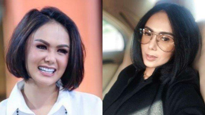 Yuni Shara doyan makan cilok.