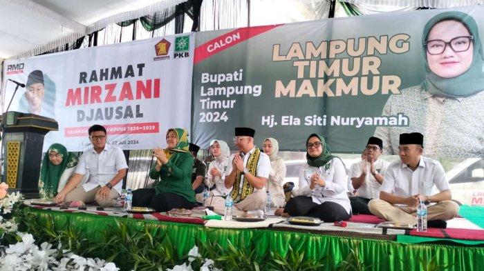 Bupati Lampung Timur Ella Siti Nuryamah bersama Menteri PU Dody Hanggodo