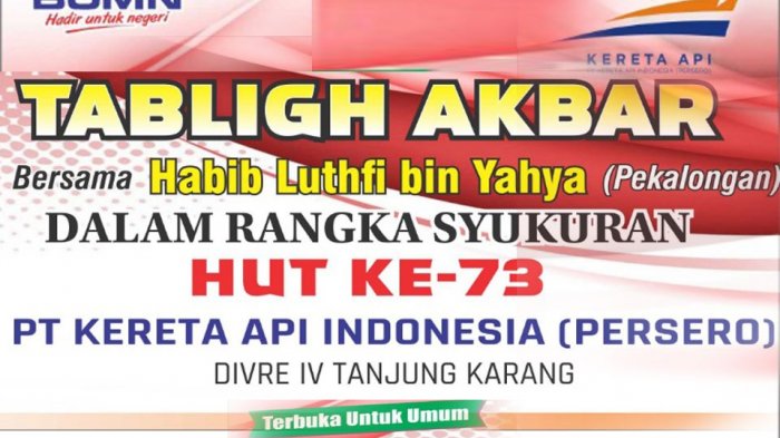 Ulang Tahun Pt Kereta Api Indonesia Yang Ke 73 Tribunlampung Co Id