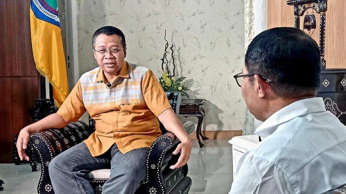 Gubernur Provinsi NTB Zulkieflimansyah saat wawancara khusus dengan TribunLombok.com, di pendopo gubernur NTB, Senin (18/9/2023).