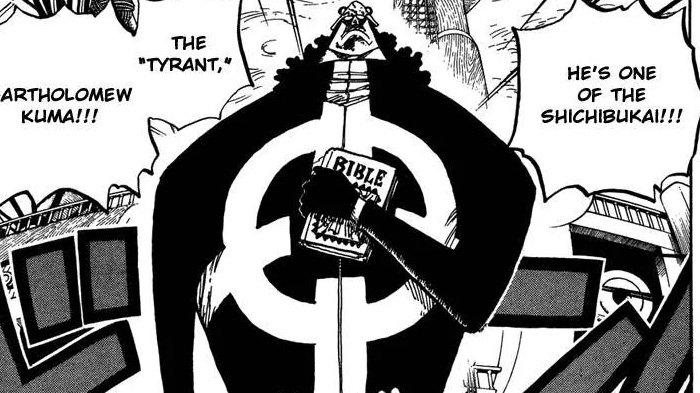 Bartholomew Kuma di Manga One Piece chapter 1100 bahasa Indonesia
