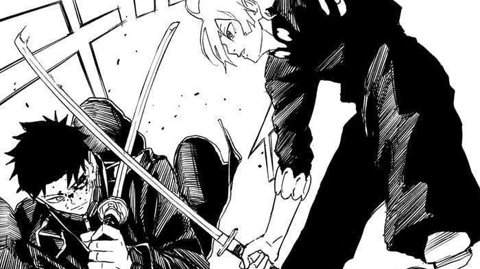 Chihiro vs Haruhiko Raw Manga Kagurabachi Chapter 49 Sub Indo