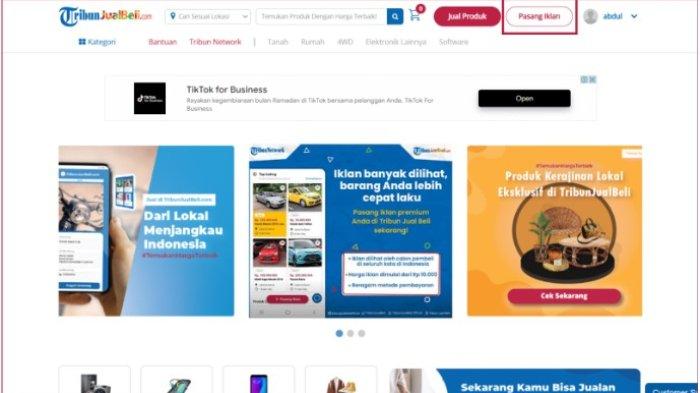 Tombol Pasang Iklan
