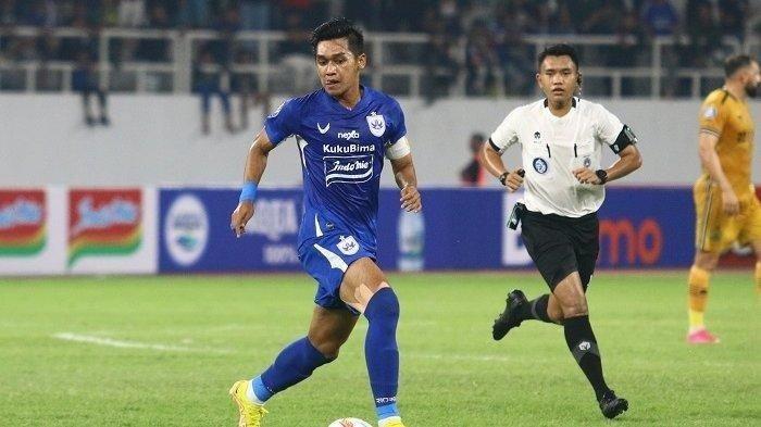 PSIS BERPOTENSI KALAH - Kapten PSIS Semarang, Septian David Maulana saat bermain menghadapi Persita Tangerang, dalam lanjutan pekan ke-18 Liga 1 2024/2025, Minggu (12/1/2025) sore.