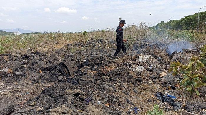 Lokasi simulasi ledakan bom dan kecelakaan pesawat di area  Bandara Internasional Lombok Zainuddin Abdul Madjid  pada hari Kamis (14/9/2023).