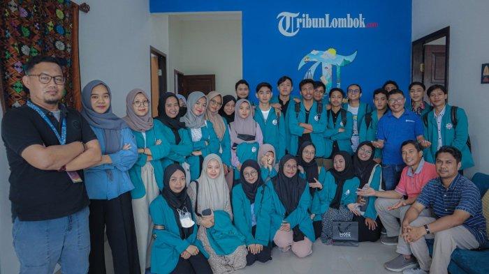 Mahasiswa Program Studi Komunikasi Penyiaran Islam (KPI) Universitas Islam Negeri (UIN) Mataram belajar di TribunLombok.com, Jumat (17/11/2023).