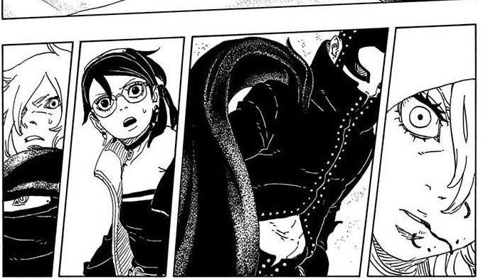 BORUTO TBV 20 - Mitsuki Sarada Ryu Yodo Manga Boruto Two Blue Vortex Chapter 20 di Mangaplus.
