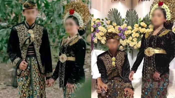 PERNIKAHAN ANAK - Pasangan pelajar SMP dan SMK di Lombok Tengah saat menggelar acara Nyongkolan, tradisi dalam pernikahan masyarakat Suku Sasak, di Lombok, belum lama ini.