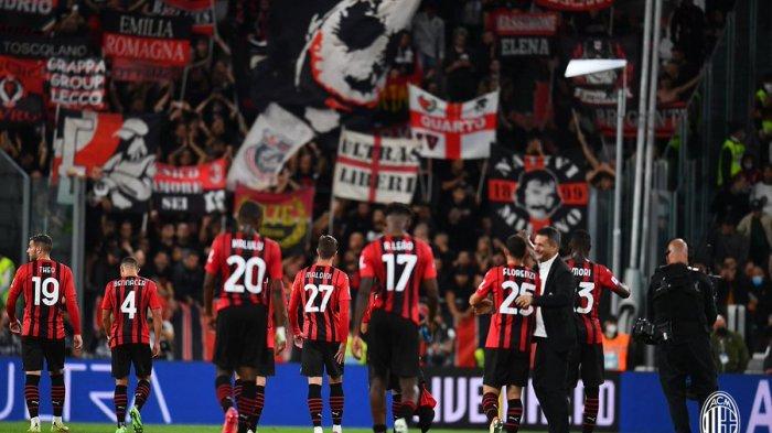 Seleberasi para pemain AC Milan.