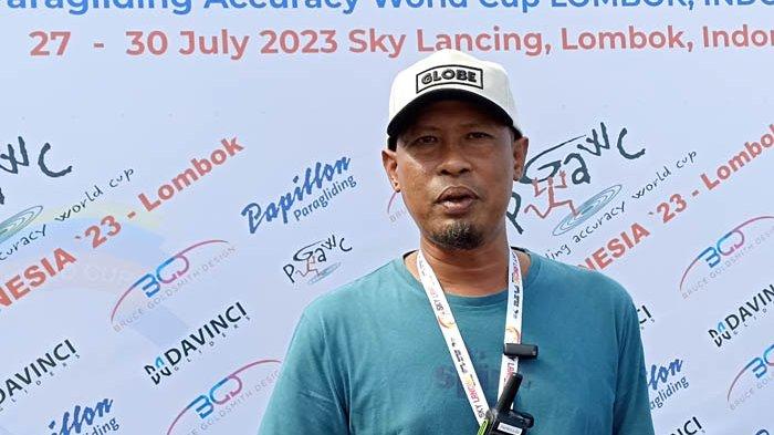 Roy Rahmanto saat ditemui TribunLombok.com di Sky Lancing, Sabtu (29/7/2023).