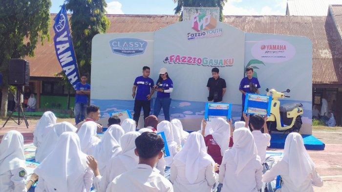 Keseruan Yamaha Fazzio Youth Project di SMAN 1 Lape, Kabupaten Sumbawa, Nusa Tenggara Barat (NTB), Senin (13/5/2024).