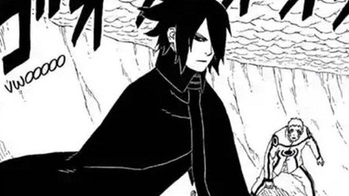 Sasuke Uchiha di Manga Boruto Two Blue Vortex Chapter 4 sub Indo