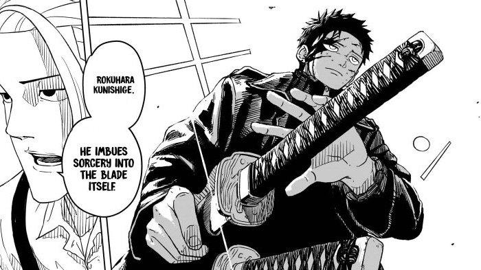 Shiba dan Chihiro di Manga Kagurabachi Chapter 6 Bahasa Indonesia