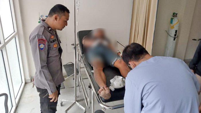 Kondisi korban tabung gas meledak saat menjalani perawayan di RSUD Soedjono Selong.