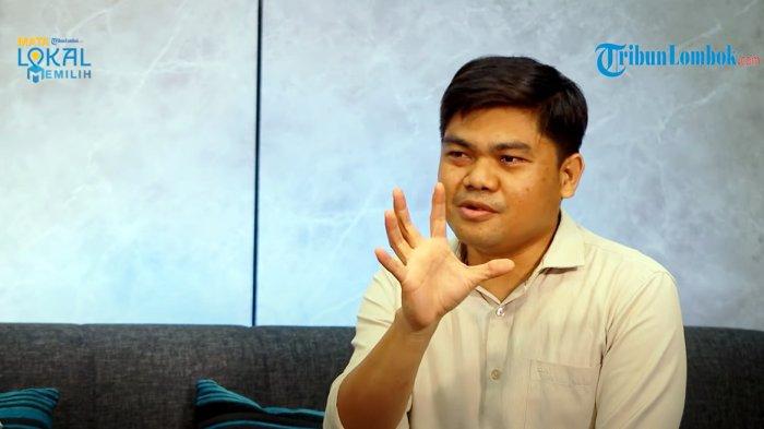 Dr Ihsan Hamid, peneliti Pusat Studi Demokrasi dan Kebijakan Publik (PusDeK) Universitas Islam Negeri (UIN) Mataram saat berbicara dalam acara program TribunLombok.com.