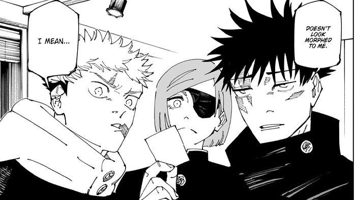 Yuji Nobara Megumi di Manga Jujutsu Kaisen Chapter 270