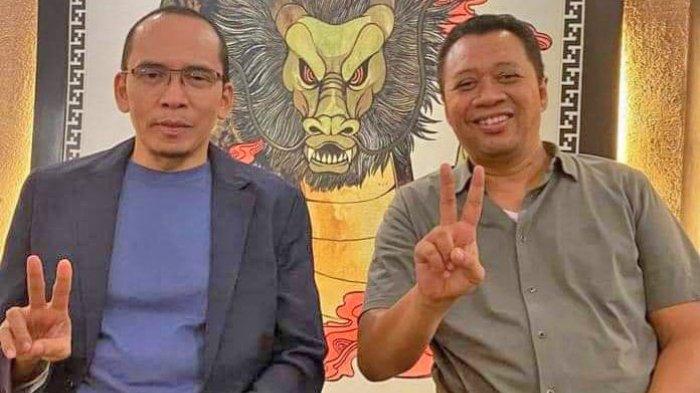 Zulkieflimansyah dan TGB Zainul Madji saat foto pose dua jari.