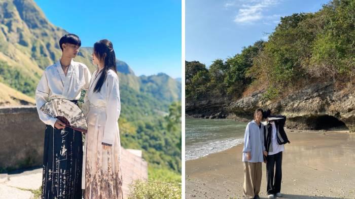 RENCANA PERNIKAHAN - Kolase foto kedekatan Aprianto dan Lijinping.