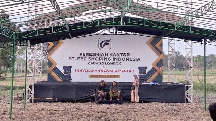 Peresmian kantor FEC yang terletak di Desa Penujak, Lombok Tengah.
