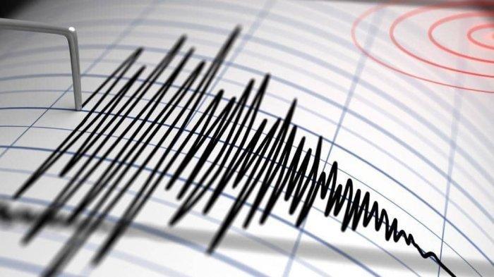 Ilustrasi gempa bumi.