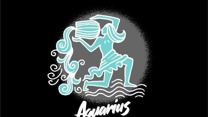 Ilustrasi zodiak aquarius