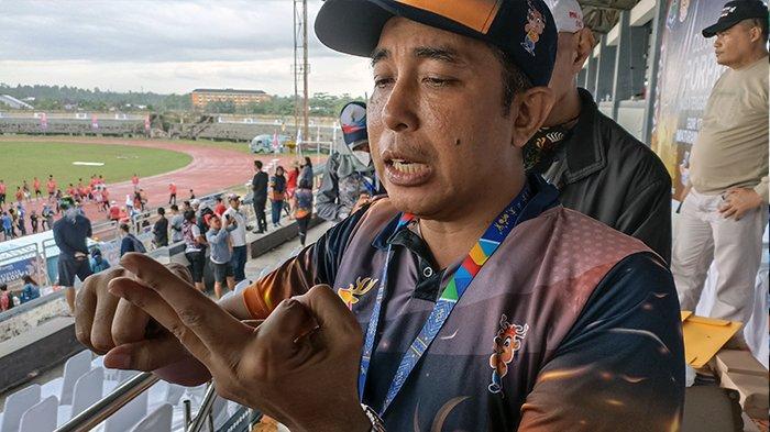Ketua KONI NTB, Mori Hanafi usai penutupan Porprov NTB di GOR 17 Desember, Turida, Mataram, Minggu (26/2/2023).