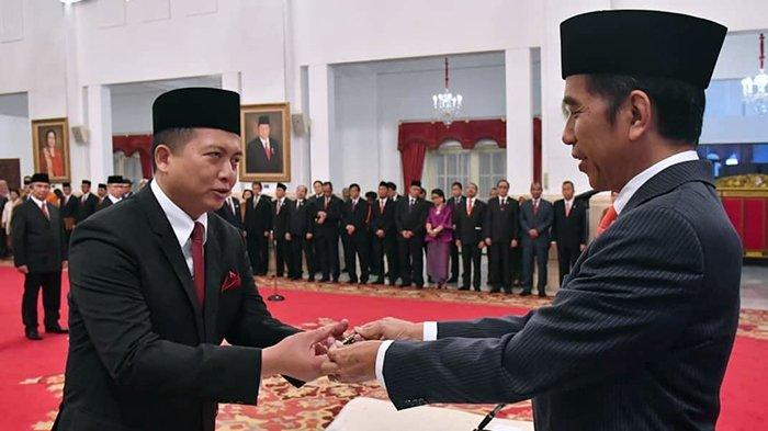 Presiden Joko Widodo (Jokowi) melantik Lalu Muhamad Iqbal sebagai Duta Besar Indonesia untuk Turki, 7 Januari 2019.