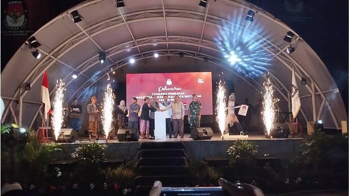 Komisi Pemilihan Umum (KPU) Kota Mataram resmi meluncurkan tahapan Pemilihan Kepala Daerah (Pilkada) Wali Kota Mataram, Sabtu (11/5/2024).