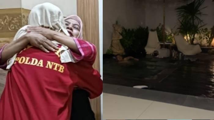 SOSOK TERSANGKA - Kolase foto Tersangka Misri di Rutan Polda NTB, Kota Mataram (kiri) dan tangkapan layar video kegiatan Brgadir Nurhadi di Villa Tekek, Gili Trawangan, Rabu (16/4/2025).