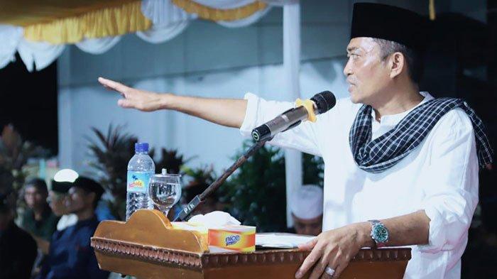 Bupati Lombok Tengah Lalu Pathul Bahri dalam safari silaturahim Ramadhan di Kecamatan Praya Barat, Sabtu (16/3/2024).