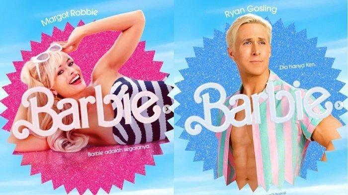 Poster film barbie yang kini berada pada peringkat pertama penayangannya di bioskop Indonesia