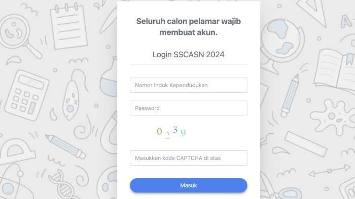 Login SSCASN CPNS 2024.
