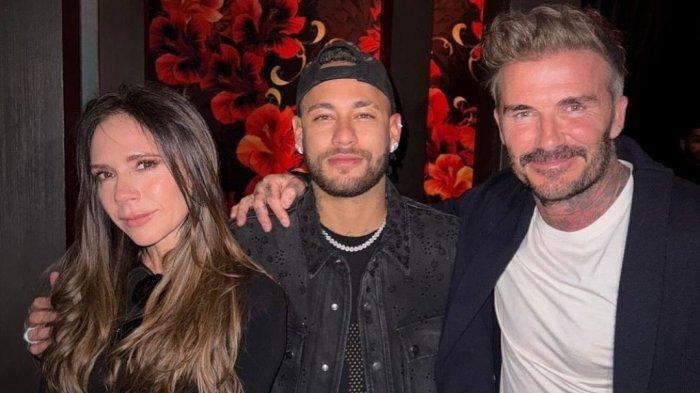 Pemilik Inter Miami, David Beckham berfoto bersama Neymar