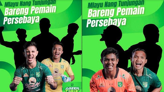 Postingan instagram Persebaya agenda Green Force Run yang memuat siluet lima pemain baru, Rabu (30/5/2024).
