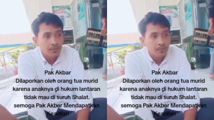 Pak Akbar, guru dipolisikan orang tua murid gegara memberikan hukuman, membeberkan kronologi lengkap kala itu.