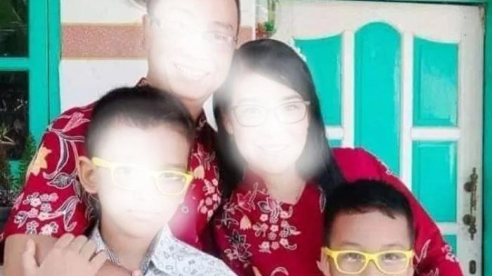 Potret pasangan guru dan anak sulungnya tewas dalam insiden tragis di Kecamatan Ngancar, Kabupaten Kediri, Jawa Timur, Kamis pagi (5/12/2024).Hanya anak bungsu yang selamat.