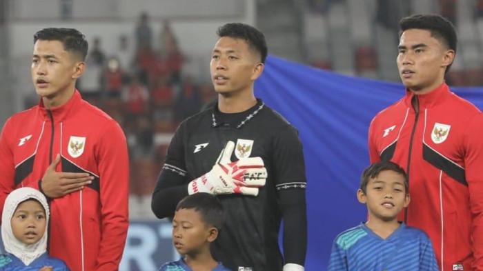 KIPER TIMNAS - Muhammad Ardiansyah saat tampil sebagai kiper utama Timnas U-23 di laga kontra Filipina pada ajang Piala AFF U-23 2025 di Stadion Gelora Bung Karno (GBK), Jakarta, Jumat (18/7/2025) malam.