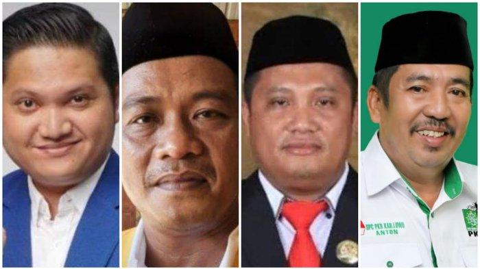Arhan Basmin Mattayang (ABM), Patahuddin, Andi Mammang, dan Anton (kiri-kanan). Keempatnya merupakan ketua partai di level daerah yang bakal maju Pilkada Luwu, Sulawesi Selatan.