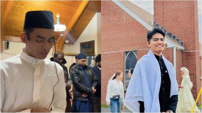 IMAM DI AMERIKA - Kolase foto pemuda asal Makassar, Abd Rasul Amin (24) saat menjadi imam di Scrantron, Pennsylvania, Amerika Serikat dan aktivitasnya di sana. Sudah 3 tahun alumnus Universitas Muslim Indonesia itu dipercaya jadi imam di Amerika.