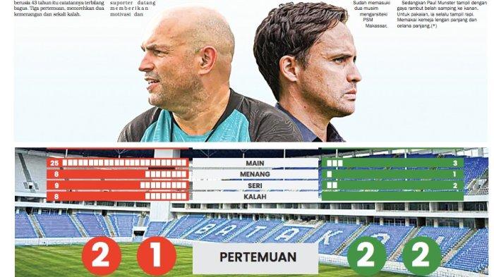 Adu kecerdikan Bernardo Tavares dan Paul Munster di laga PSM vs Persebaya pada pekan 26 Liga 1 2023/2024, Rabu (28/2/2024) Pukul 20.00 Wita.