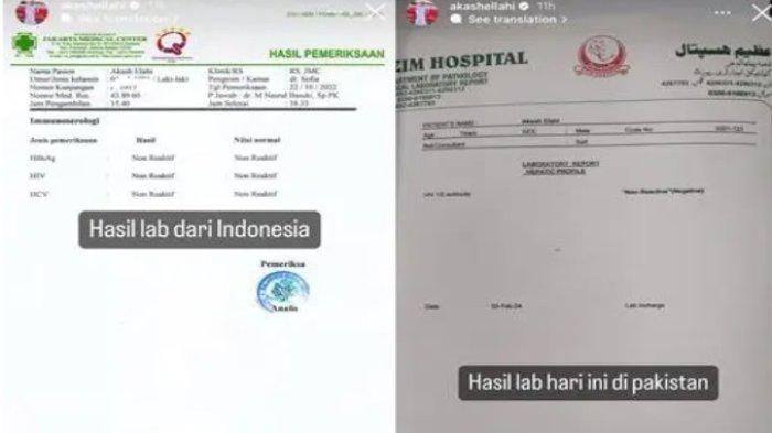 Akash Ellahi melampirkan bukti pemeriksaan di Indonesia dan Pakistan yang menyatakan dia negatif HIV, tak seperti dituduhkan Venny Alberti.
