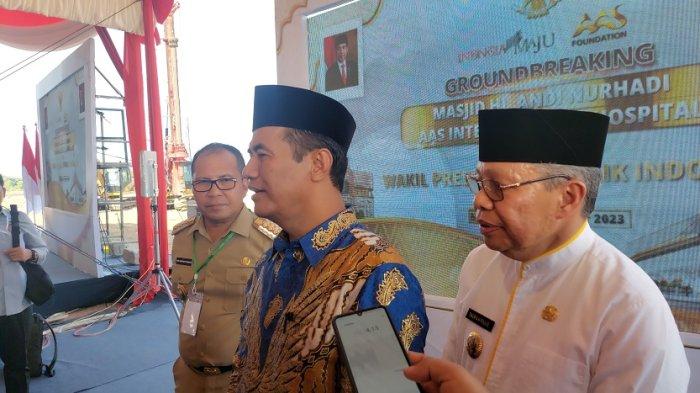 2 Wali Kota Danny Pomanto dan Taufan Pawe Dampingi Amran Sambut Wapres Maruf Amin
