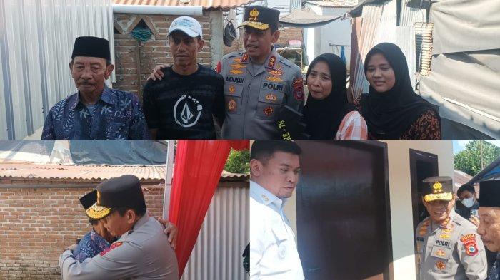 Kapolda Sulsel Irjen Pol Andi Rian, Bupati Gowa Adnan Puricta Ichsan, Kapolres Gowa AKBP Reonald resmikan bedah rumah milik Mannangarri Daeng Tiro (78), di Desa Bontolangkasa, Kecamatan Bontonompo, Kabupaten Gowa, Sulawesi Selatan, Rabu (26/6/2024).